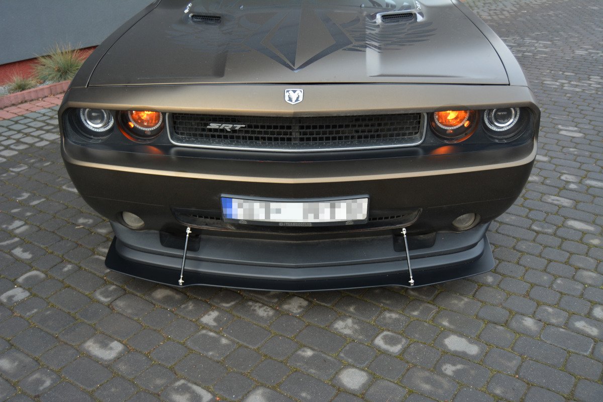 Maxton Design Гибридный передний сплиттер V.1 для Dodge Challenger MK3. Phase-I SRT8 Coupe