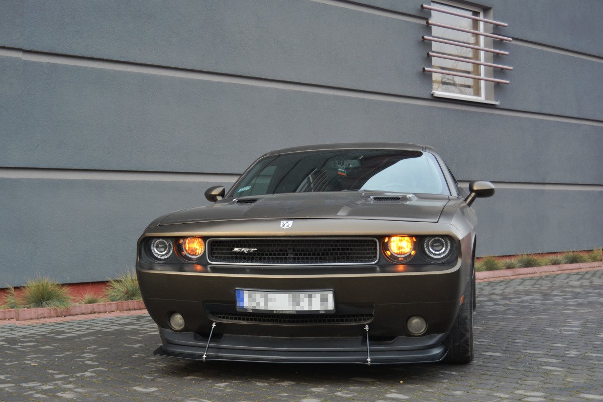 Maxton Design Гибридный передний сплиттер V.1 для Dodge Challenger MK3. Phase-I SRT8 Coupe — изображение 2