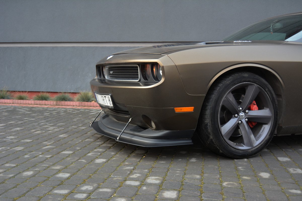 Maxton Design Гибридный передний сплиттер V.1 для Dodge Challenger MK3. Phase-I SRT8 Coupe — изображение 3
