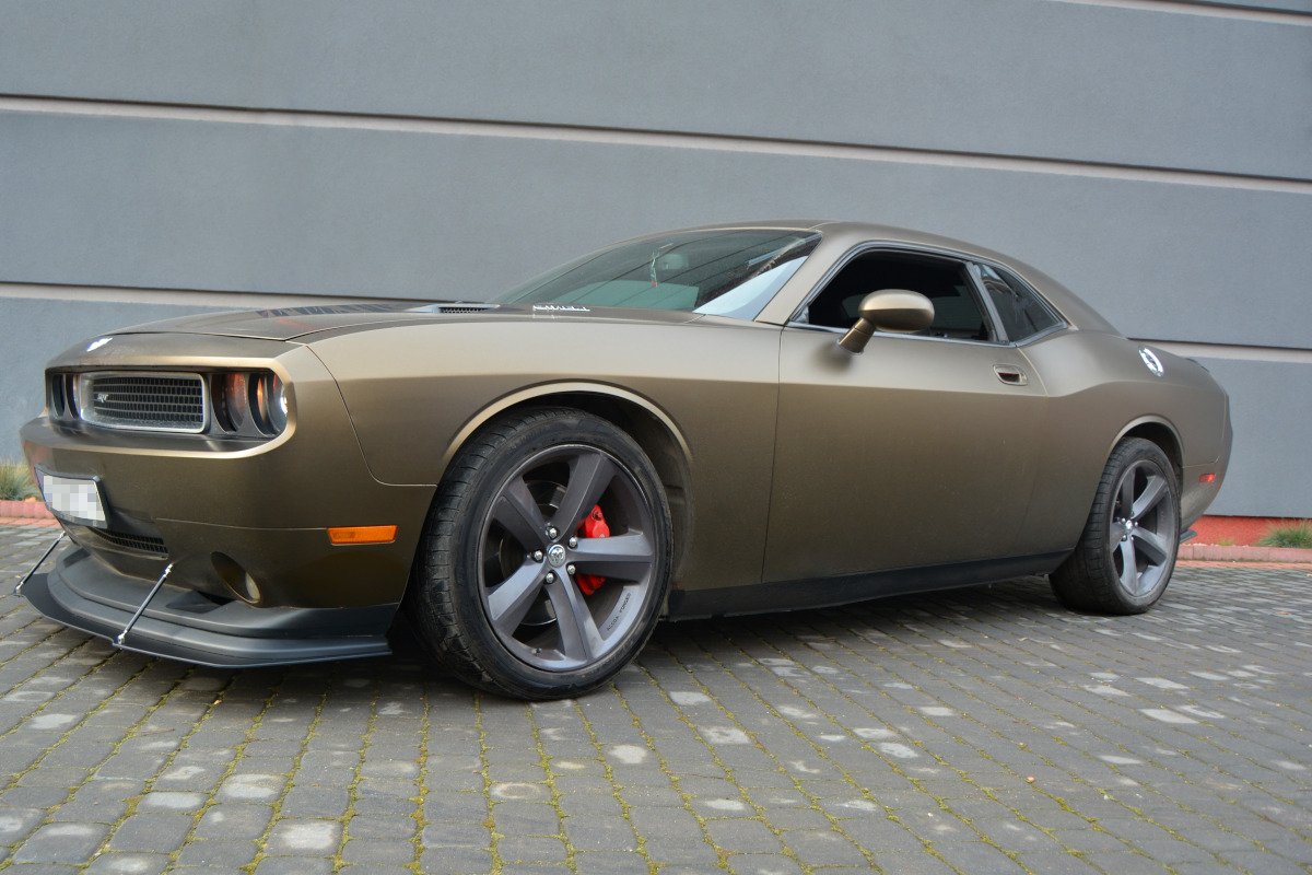 Maxton Design Гибридный передний сплиттер V.1 для Dodge Challenger MK3. Phase-I SRT8 Coupe — изображение 4