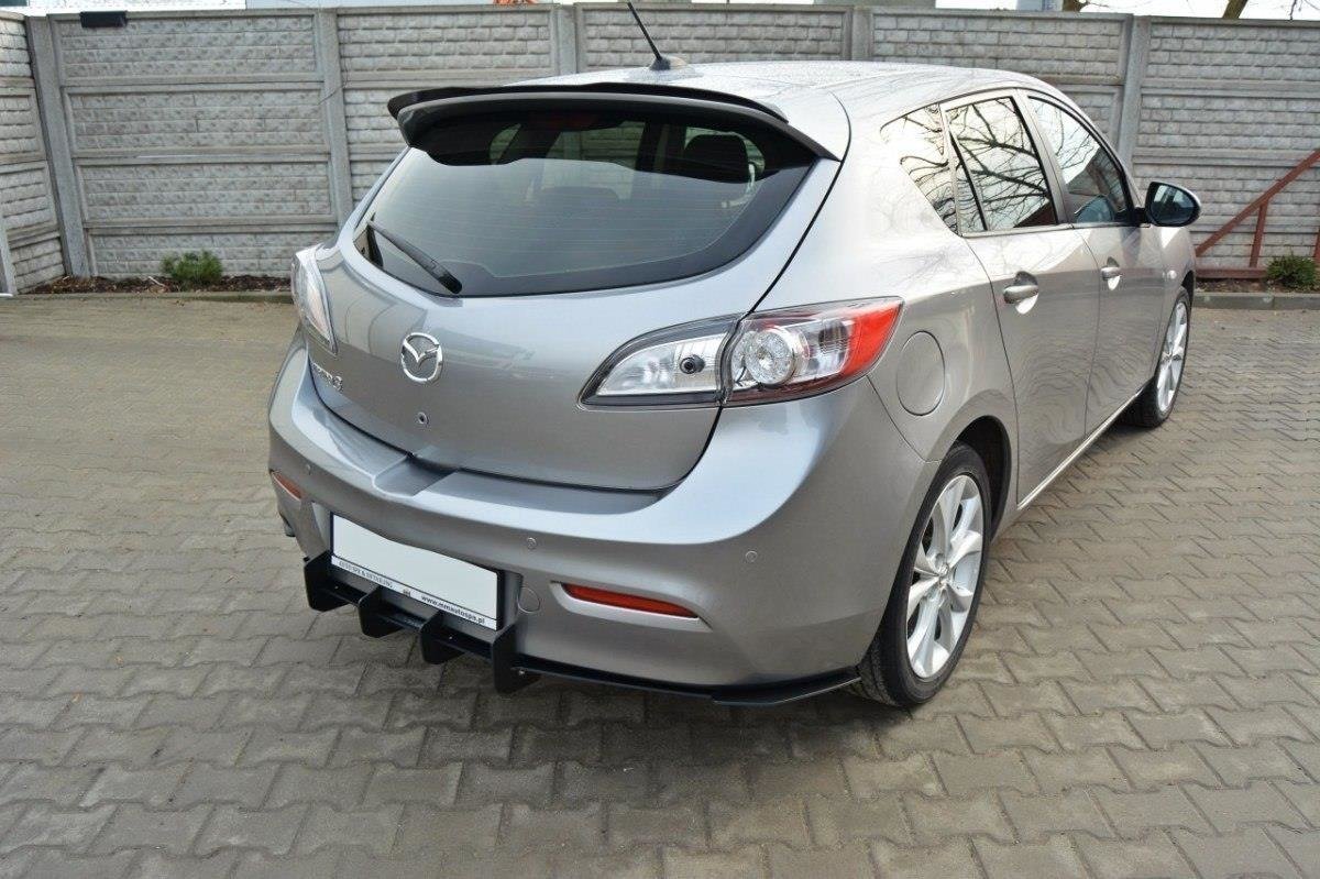 Maxton Design Задний диффузор и задние боковые сплиттеры для MAZDA 3 MK2 SPORT (ПРЕФЕЙС). — изображение 4