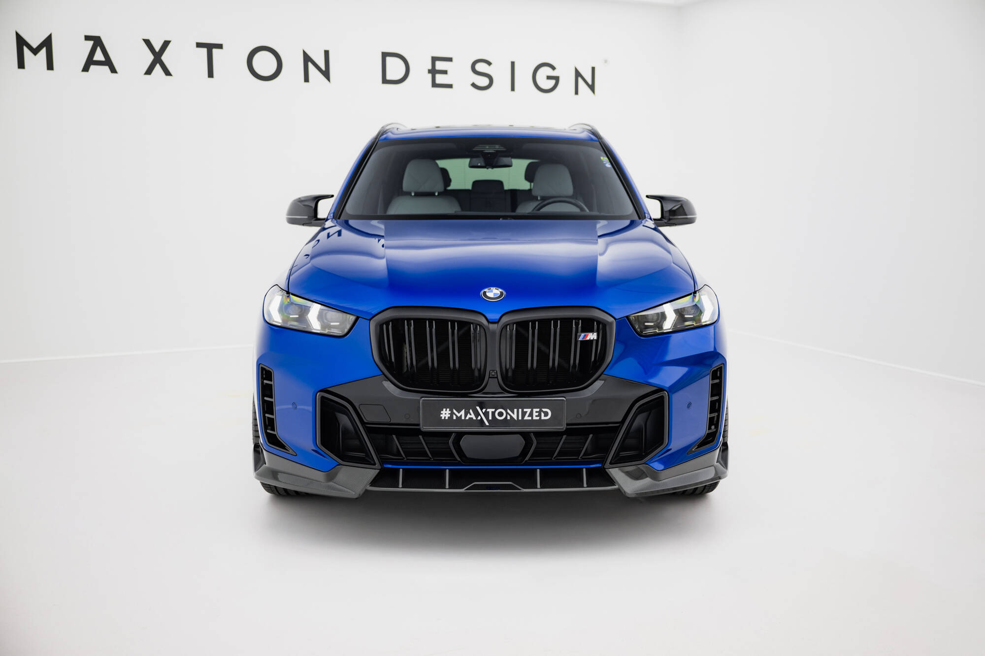 Maxton Design Передний сплиттер из препрег-карбона для BMW X5 M-Pack G05 (рестайлинг).