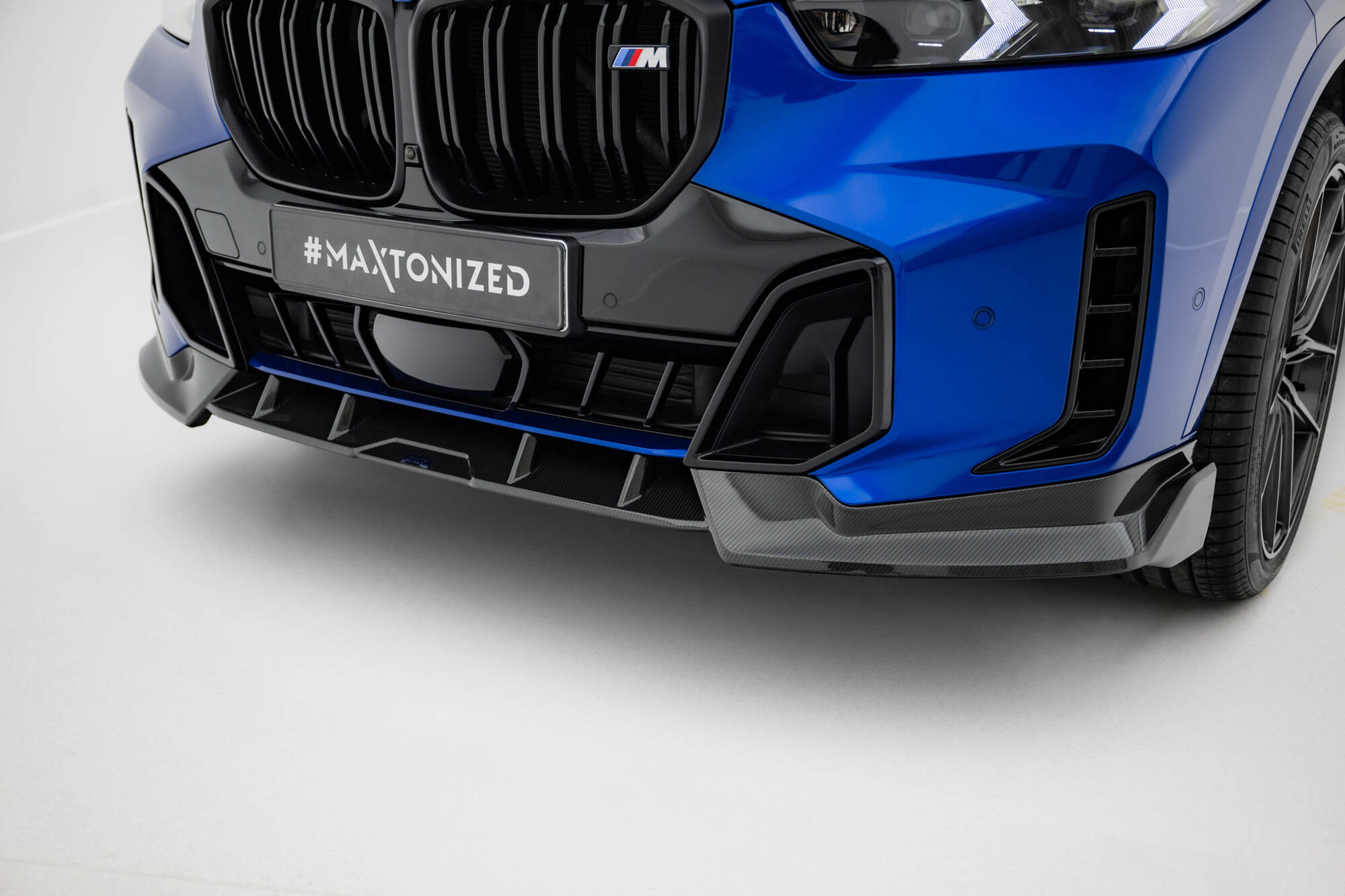 Maxton Design Передний сплиттер из препрег-карбона для BMW X5 M-Pack G05 (рестайлинг). — изображение 5