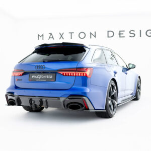 Maxton Design Задний диффузор из препрег-карбона для Audi RS6 C8 (версия с фаркопом)