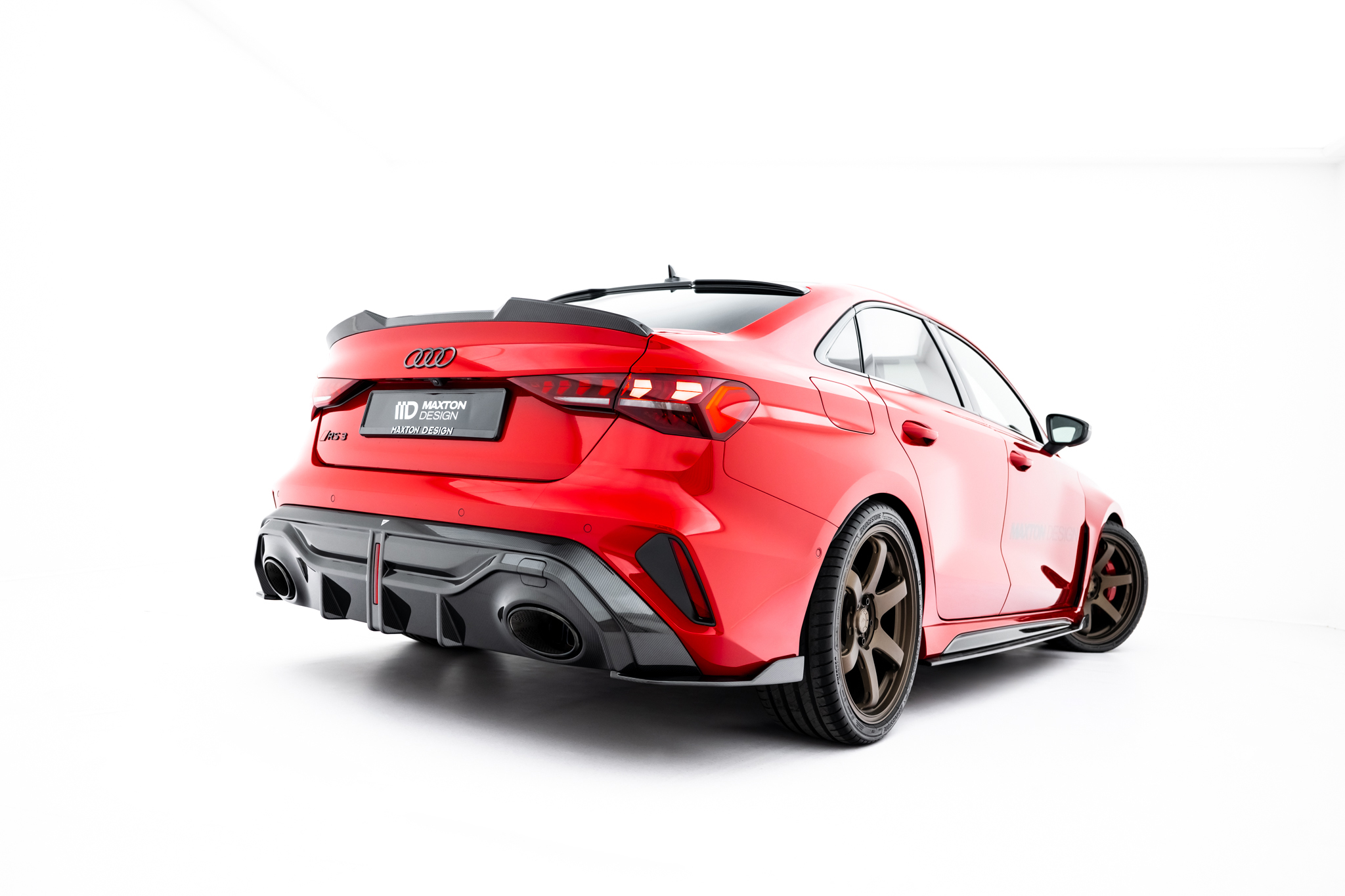 Maxton Design Задние боковые сплиттеры из препрег-углеродного волокна для Audi RS3 Sedan 8Y Facelift — изображение 6