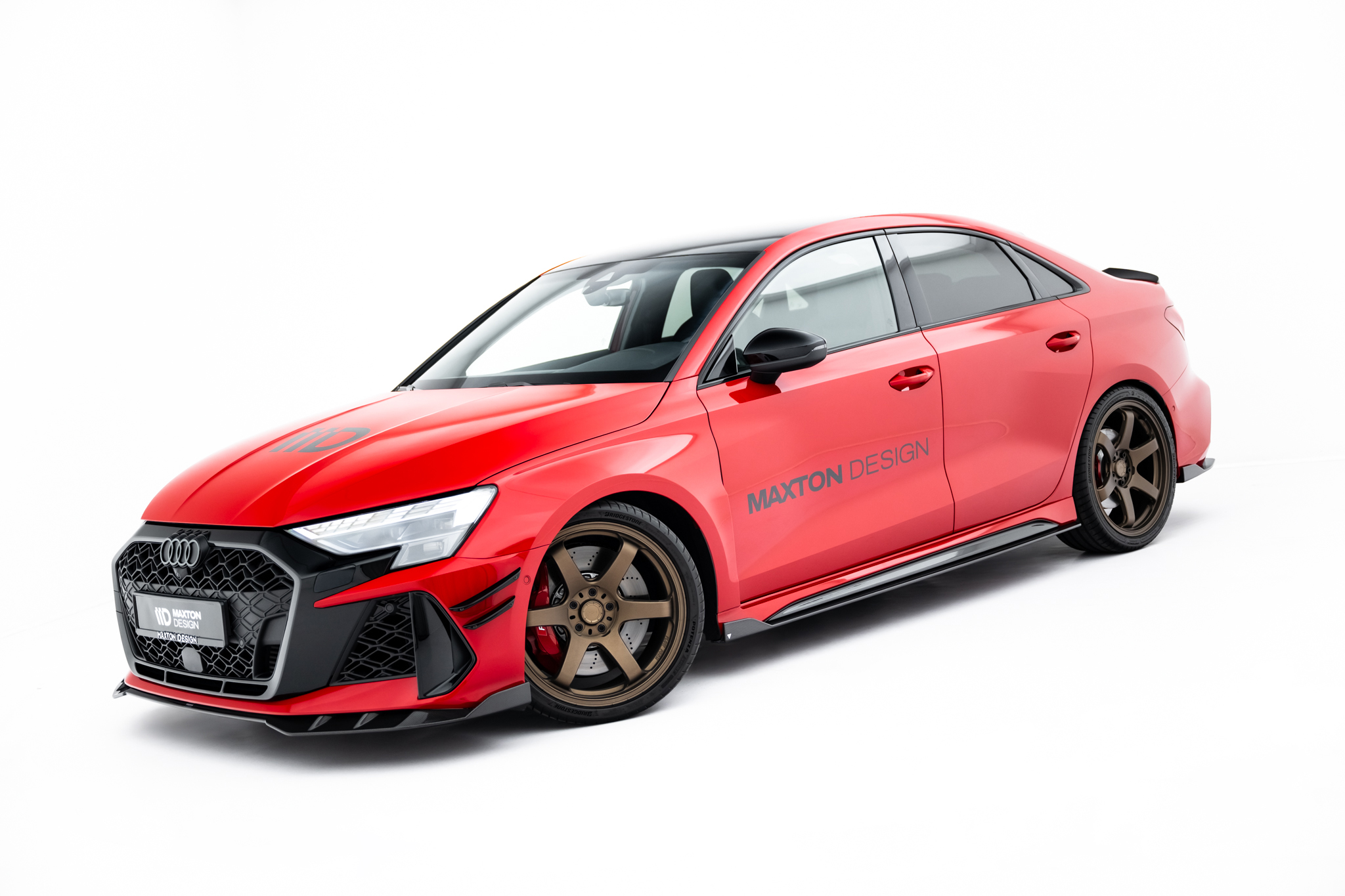 Maxton Design Боковые пороги из препрег-карбона, версия 1, для Audi RS3 Sedan / Sportback 8Y / 8Y Facelift — изображение 4