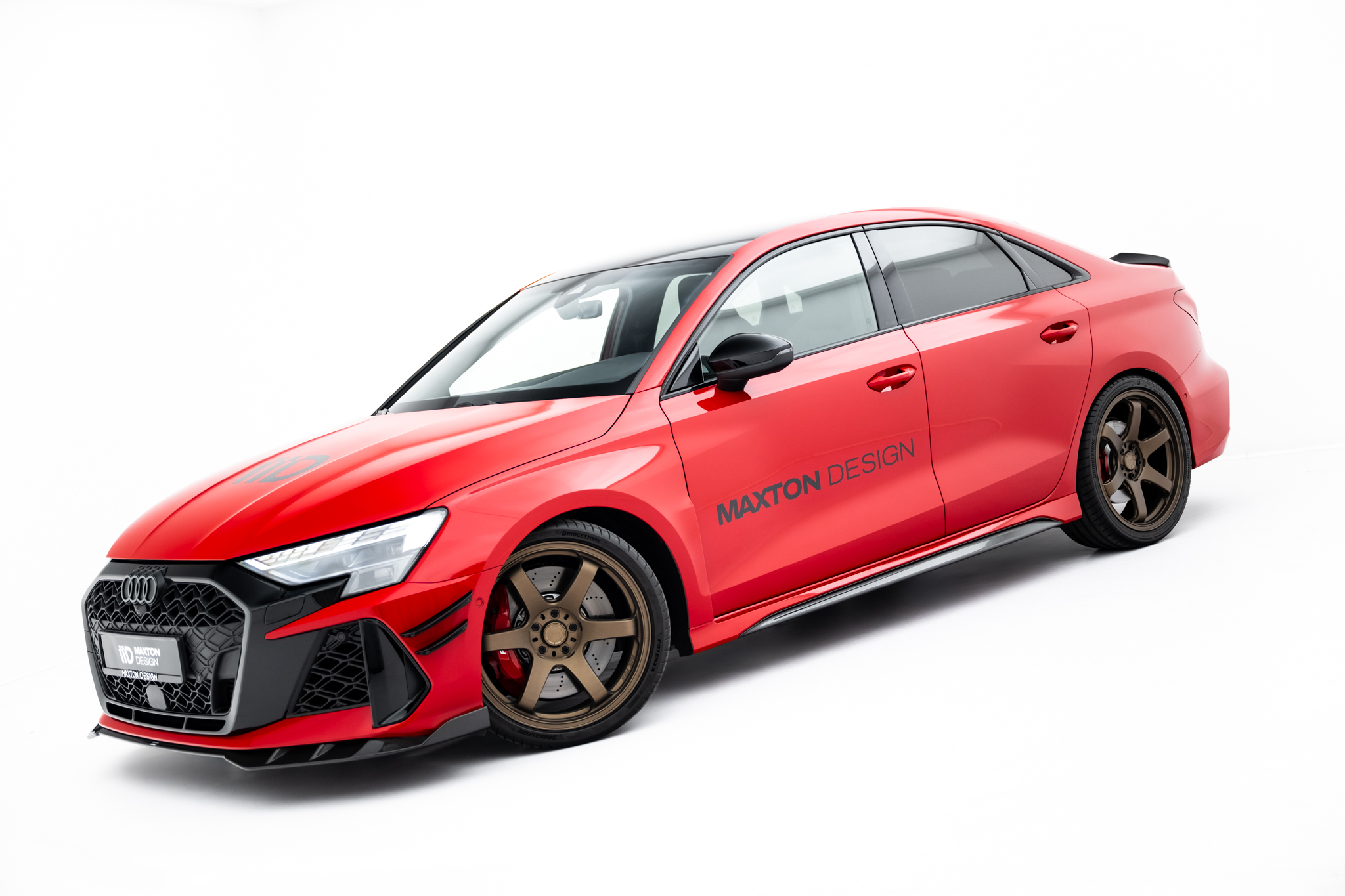 Maxton Design Боковые пороги из препрег-карбона V.2 для Audi RS3 Седан / Спортбэк 8Y / 8Y Фейслипт
