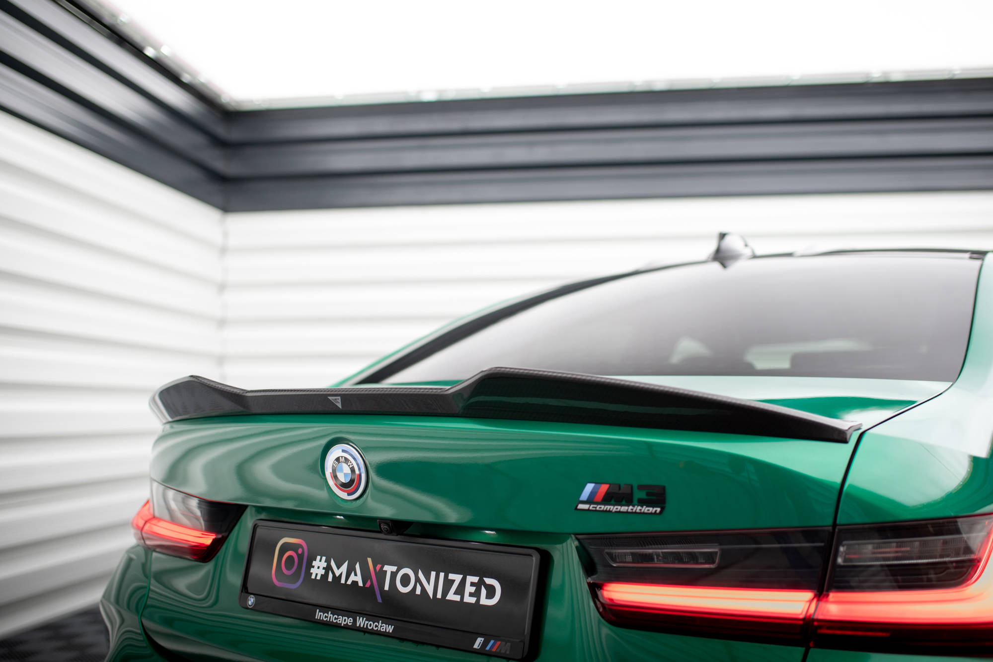 Maxton Design Спойлер на заднюю дверь из препрег-карбона для BMW M3 G80 / M340i G20 / 3 M-Pack G20 / 3 Standard G20