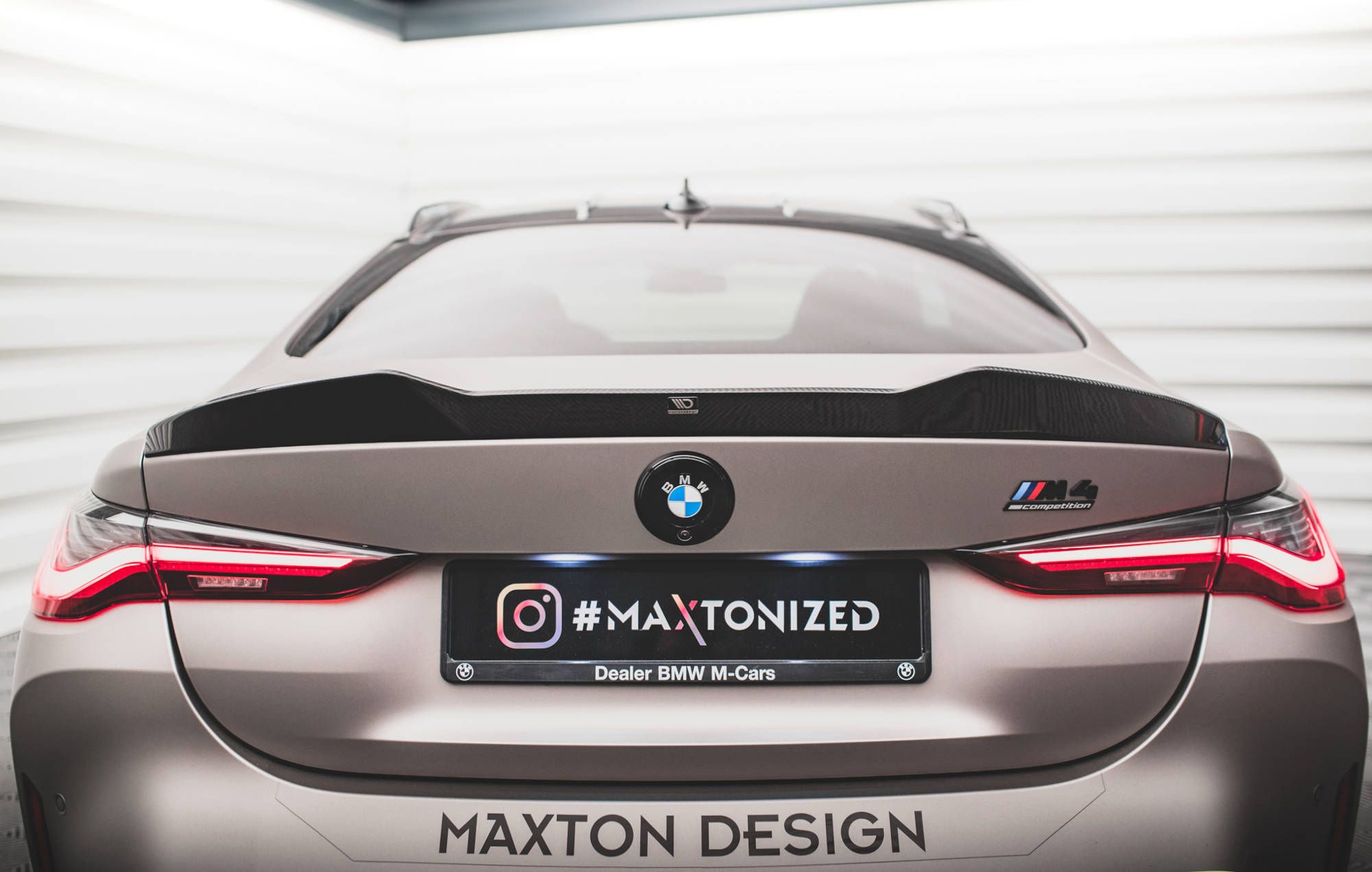 Maxton Design Спойлер на заднюю дверь из препрег-карбона для BMW M4 G82 / G82 Facelift / M440i / 4 M-Pack G22 / G22 Facelift — изображение 10