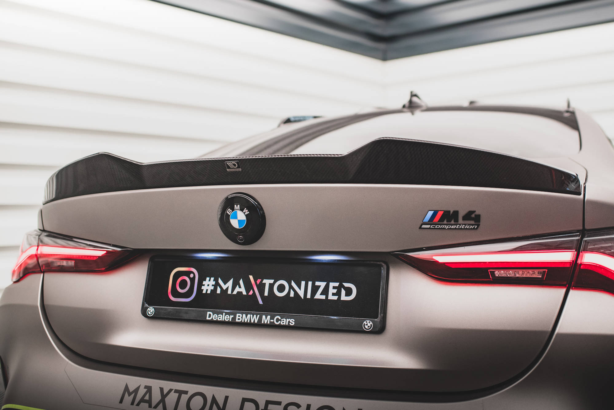 Maxton Design Спойлер на заднюю дверь из препрег-карбона для BMW M4 G82 / G82 Facelift / M440i / 4 M-Pack G22 / G22 Facelift