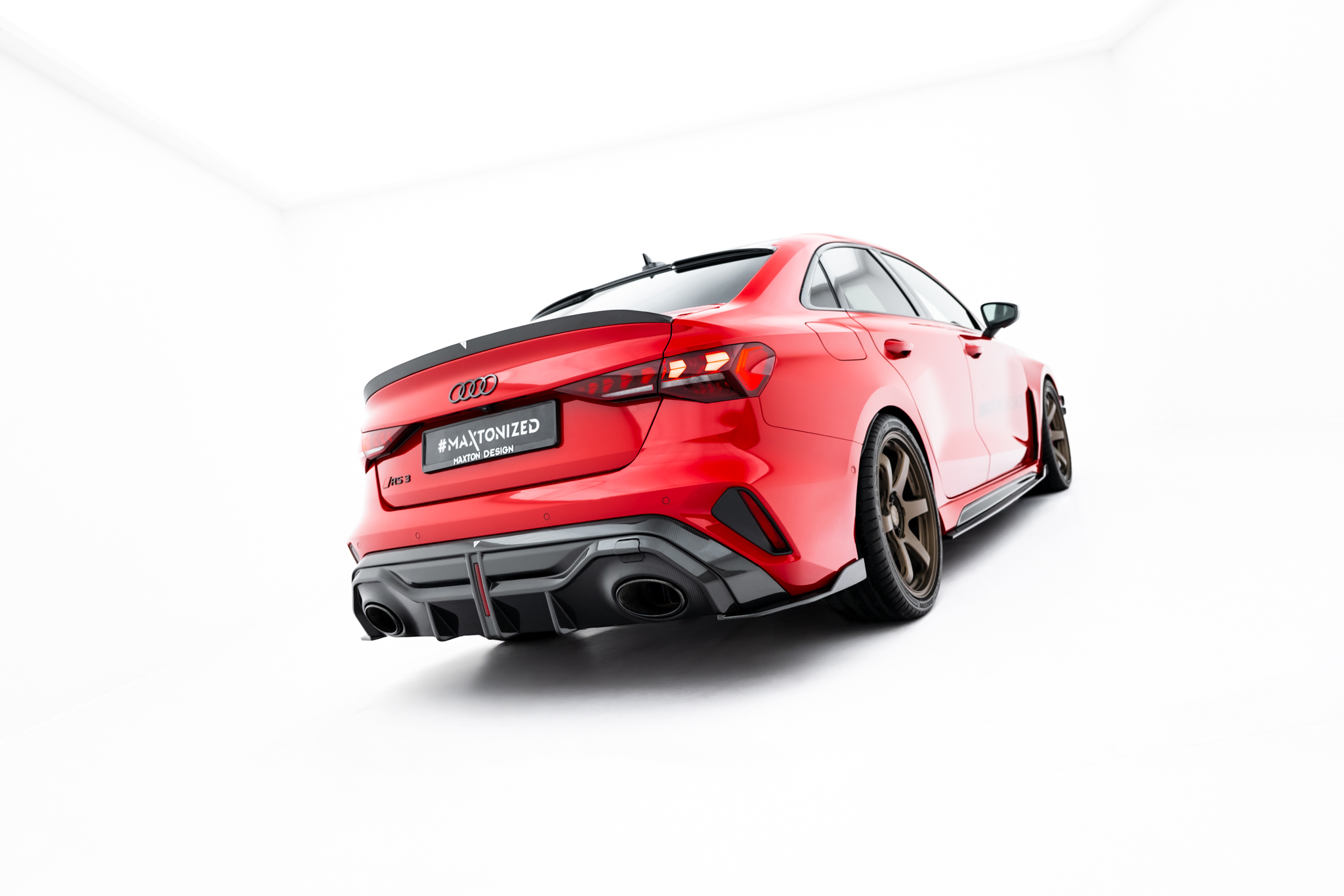 Maxton Design Спойлер на заднюю дверь из препрег-карбона, версия 2, для Audi RS3 / S3 / A3 S-Line / A3 Sedan 8Y Facelift — изображение 7