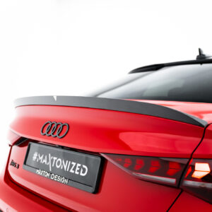 Maxton Design Спойлер на заднюю дверь из препрег-карбона, версия 2, для Audi RS3 / S3 / A3 S-Line / A3 Sedan 8Y Facelift