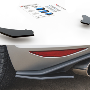 Maxton Design Гоночные износостойкие задние боковые сплиттеры V.2 для VW Golf 7 GTI