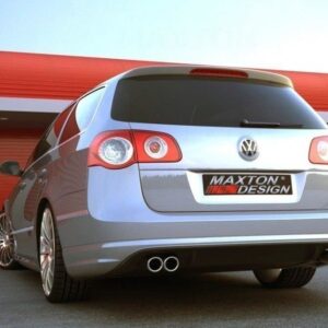 Maxton Design Задний бамперный спойлер VW Passat B6 (в стиле R-Line) с двумя выхлопными трубами.