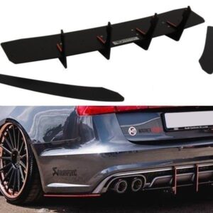 Maxton Design Задний диффузор и задние боковые сплиттеры для Audi S6 C7 FL