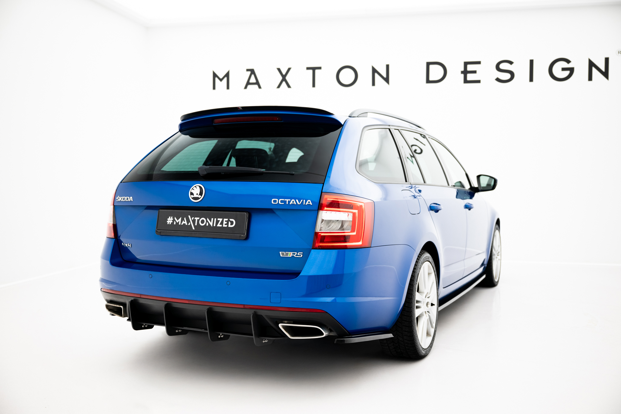 Maxton Design Задний диффузор Skoda Octavia RS Mk3 / Mk3 FL Хэтчбек / Универсал — изображение 2