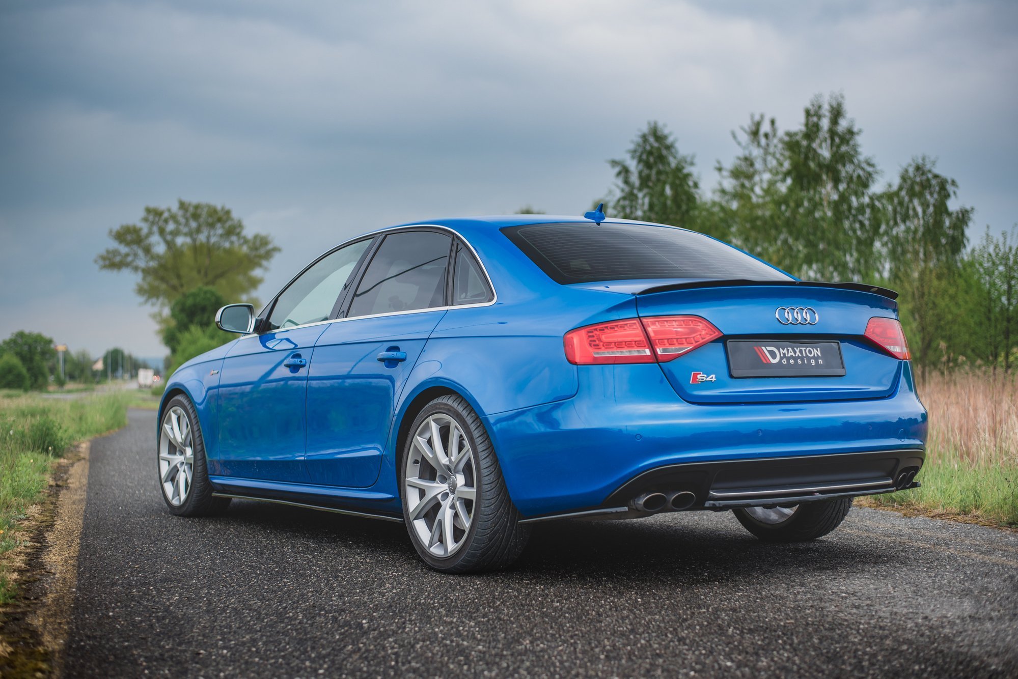 Maxton Design Задние боковые сплиттеры для Audi S4 / A4 S-Line B8 Sedan — изображение 4