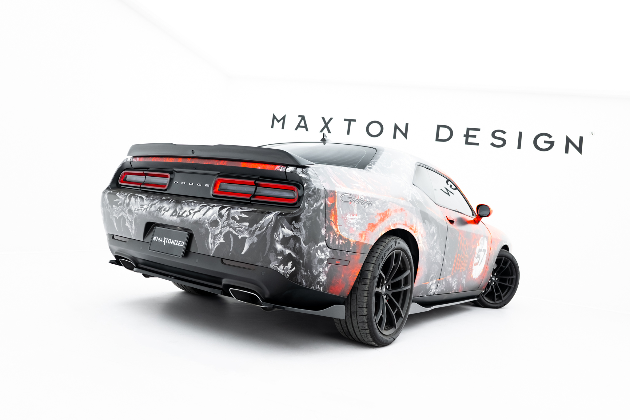 Maxton Design Задние боковые спойлеры Dodge Challenger GT Mk3 после рестайлинга — изображение 3