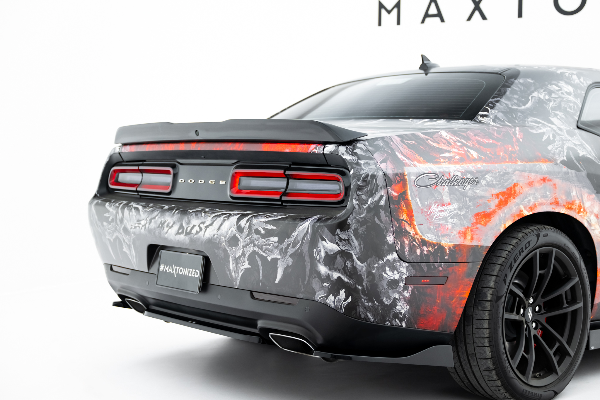 Maxton Design Задние боковые спойлеры Dodge Challenger GT Mk3 после рестайлинга