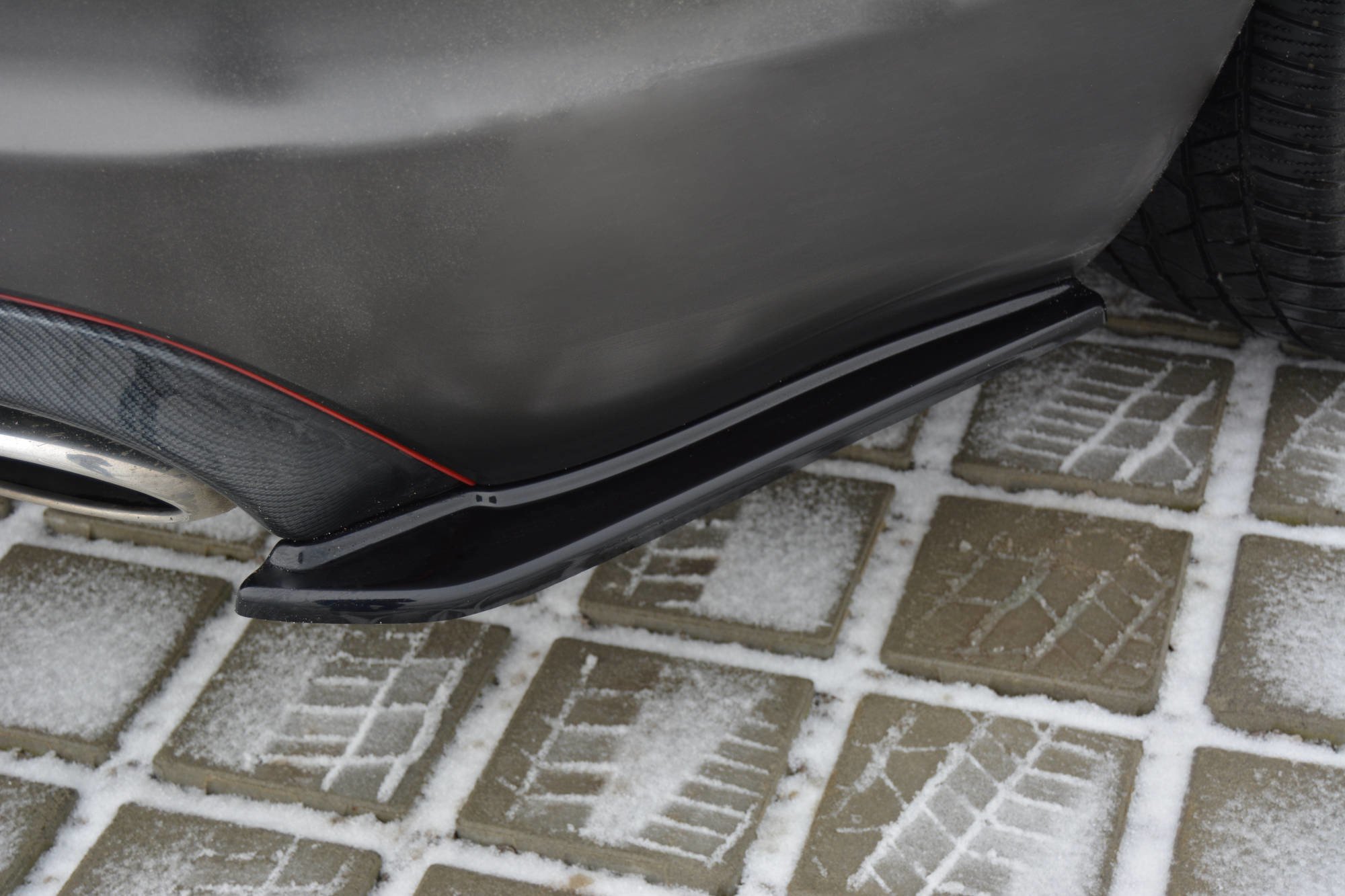 Maxton Design Задние боковые сплиттеры для Jaguar XF (X250) MK1 Sportbrake S-Pack