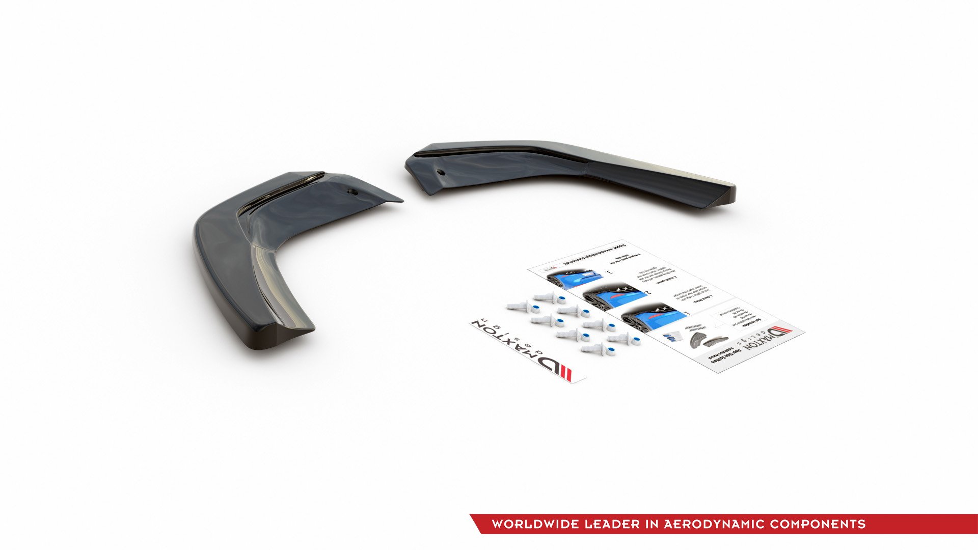 Maxton Design Задние боковые сплиттеры Mercedes A35 AMG Aero Hatchback W177 — изображение 6