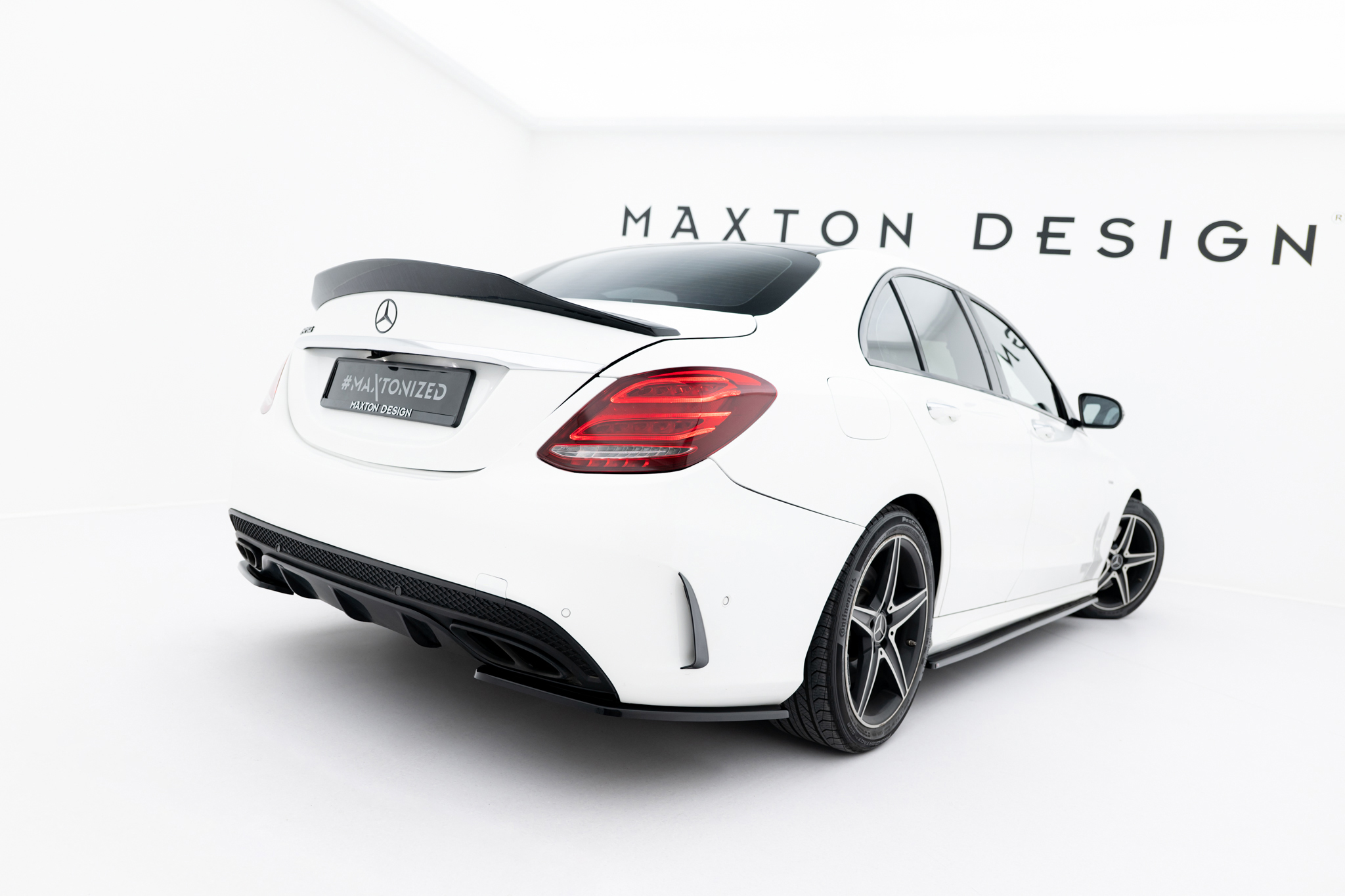 Maxton Design Задние боковые сплиттеры Mercedes-Benz C AMG-Line / C43 AMG Sedan W205
