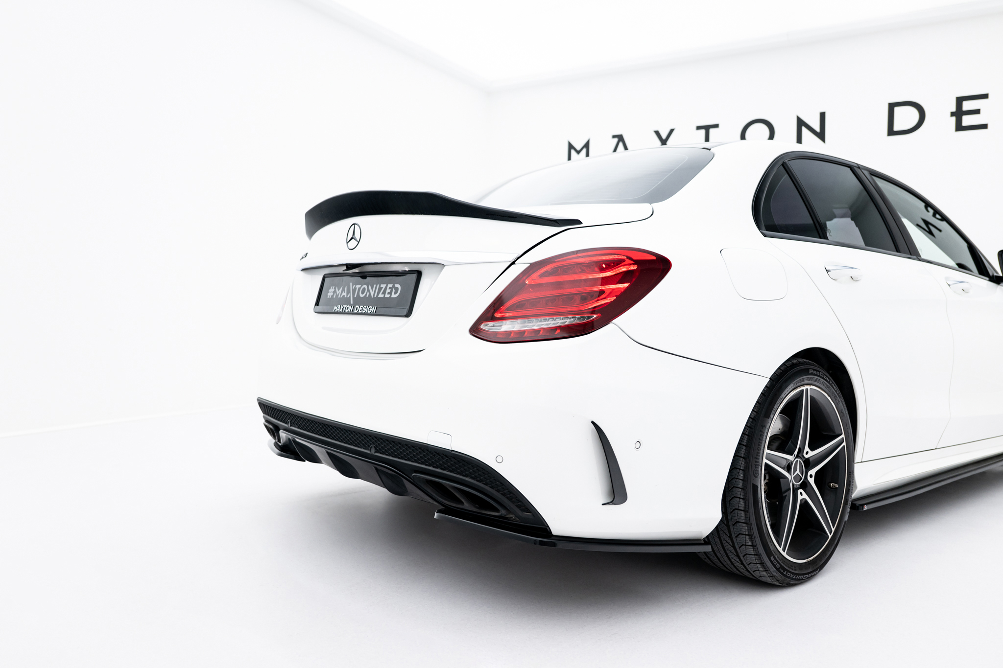 Maxton Design Задние боковые сплиттеры Mercedes-Benz C AMG-Line / C43 AMG Sedan W205 — изображение 2