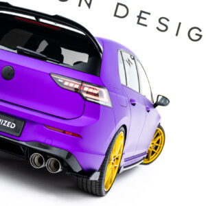 Maxton Design Задние боковые спойлеры V.2 + закрылки для Volkswagen Golf R Hatchback Mk8 Facelift