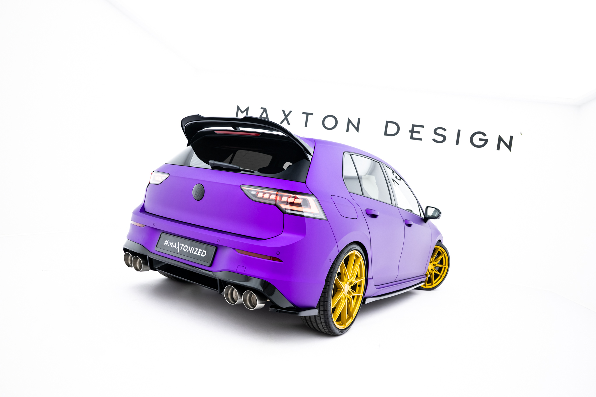 Maxton Design Задние боковые спойлеры V.2 для Volkswagen Golf R Hatchback Mk8 Facelift — изображение 2