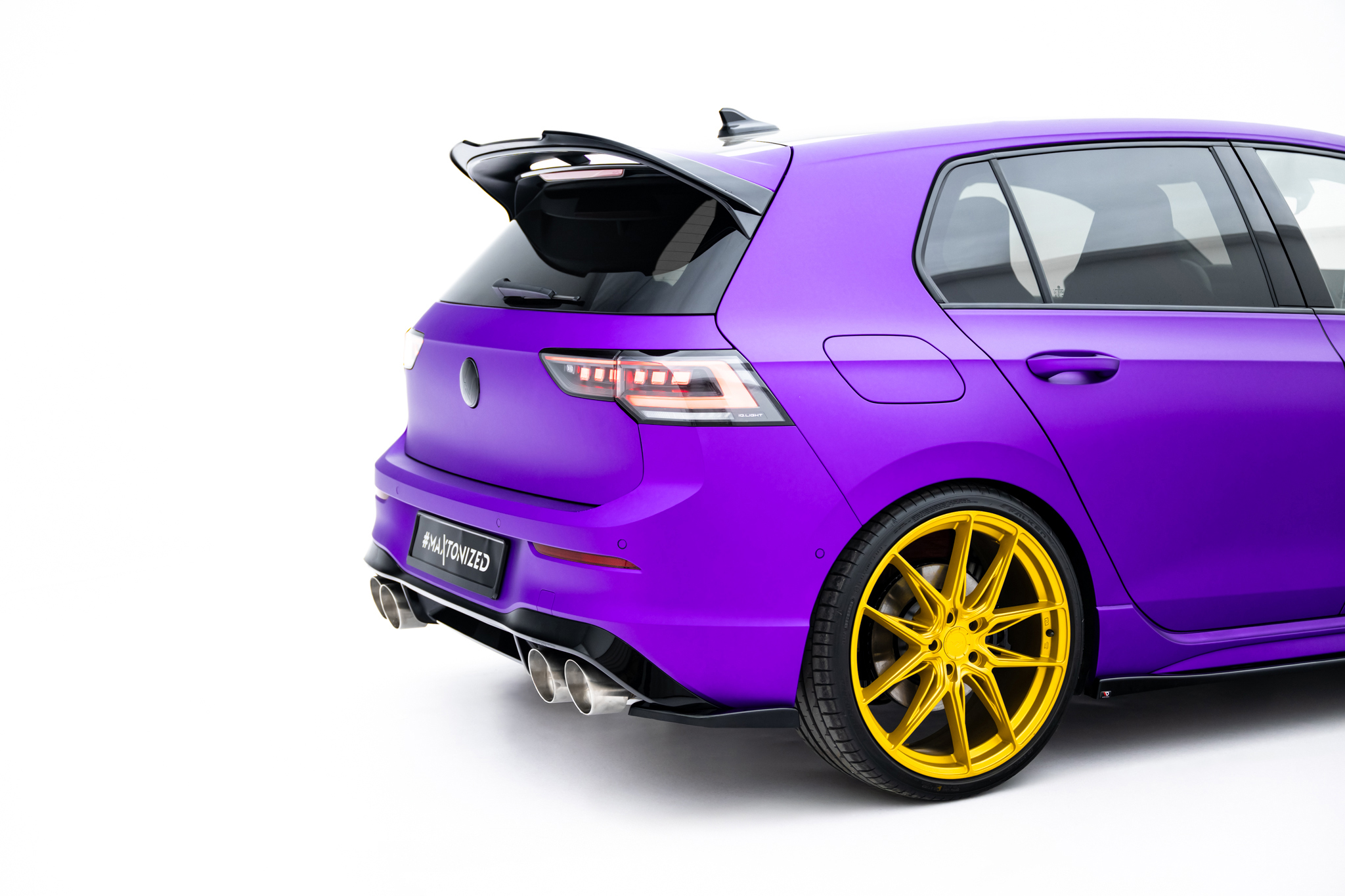 Maxton Design Задние боковые спойлеры V.2 для Volkswagen Golf R Hatchback Mk8 Facelift — изображение 3