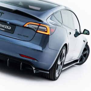 Maxton Design Задние боковые сплиттеры V.2 для Tesla Model 3