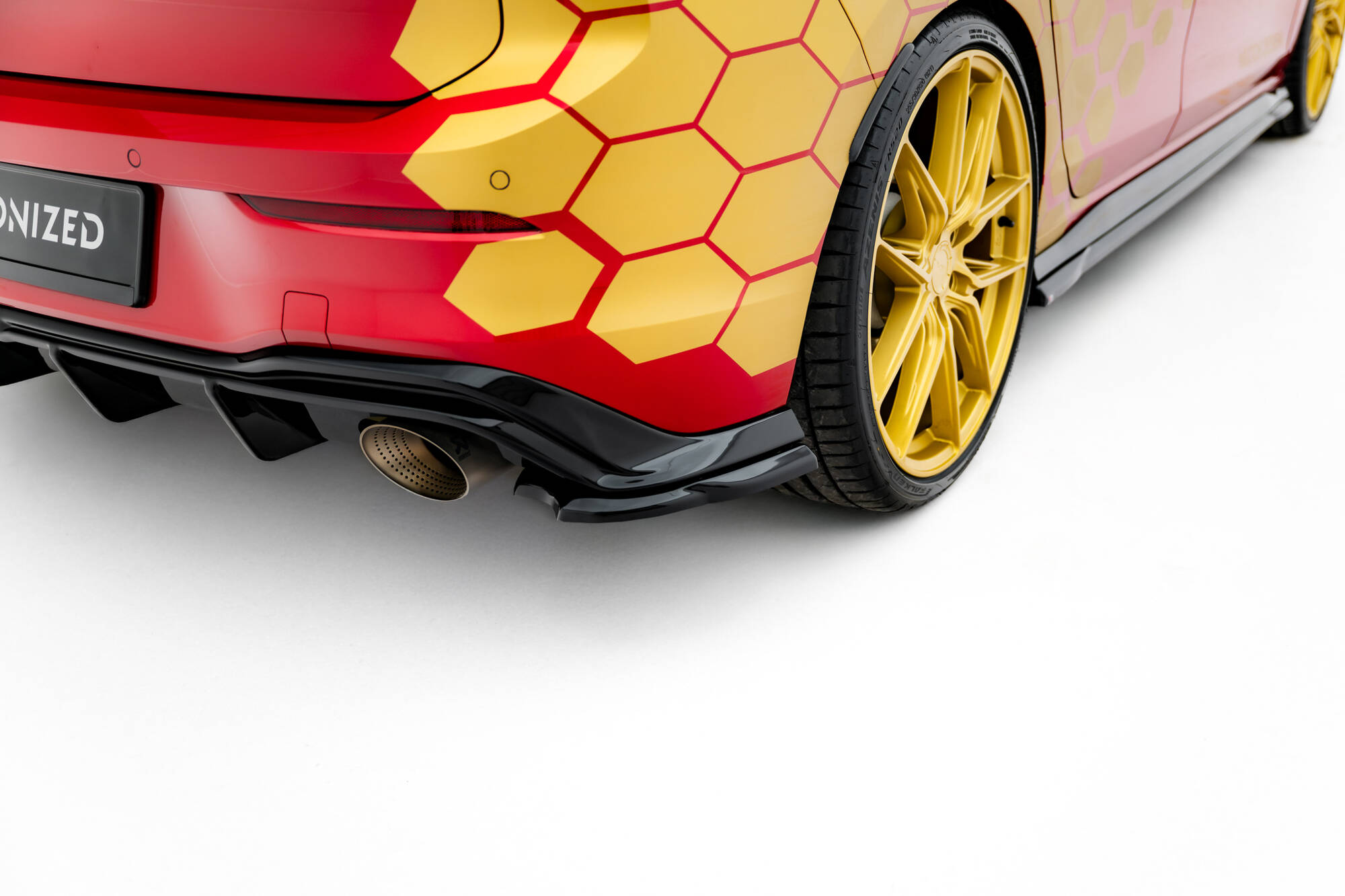 Maxton Design Задние боковые сплиттеры V.3 для Volkswagen Golf GTI Clubsport Mk8 Facelift