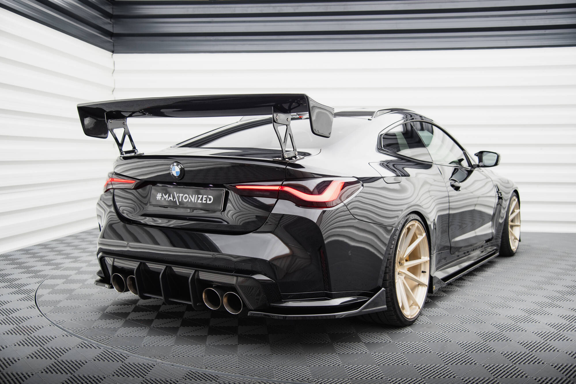 Maxton Design Задние боковые сплиттеры V.4 для BMW M4 G82 / G82 после рестайлинга