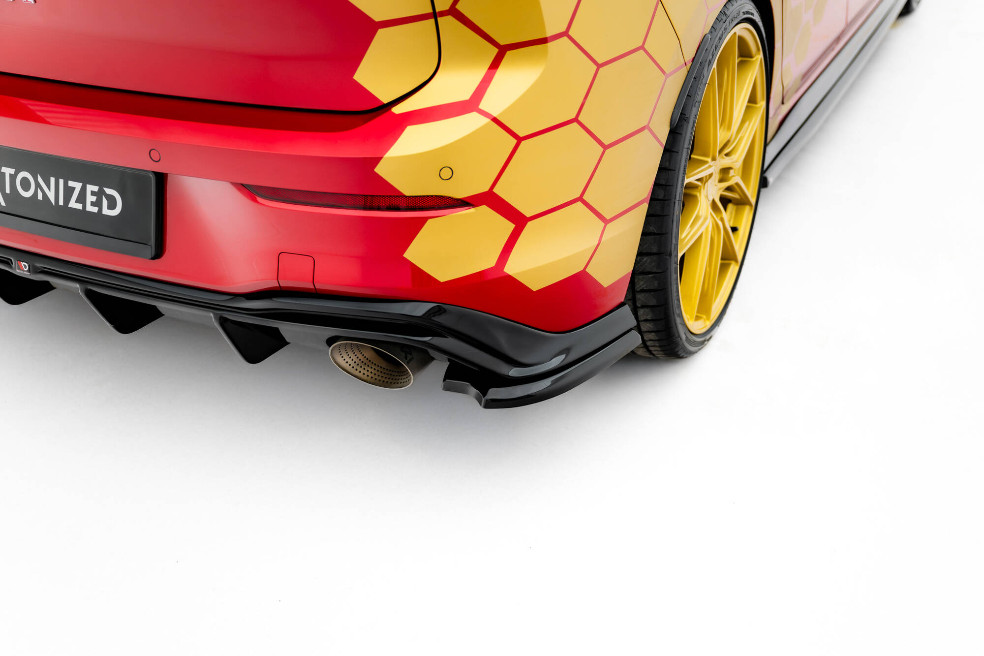 Maxton Design Задние боковые сплиттеры V.4 Volkswagen Golf GTI Clubsport Mk8 Facelift