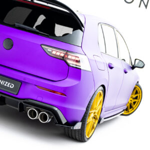 Maxton Design Задние боковые спойлеры V.6 + закрылки Volkswagen Golf R Hatchback Mk8 Facelift