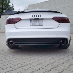 Maxton Design Задний сплиттер Audi A5 S-Line 8T рестайлинг (без вертикальных перекладин)