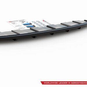 Maxton Design Задний сплиттер AUDI A6 C7 S-LINE AVANT EXHAUST 2x1 (с вертикальными планками)