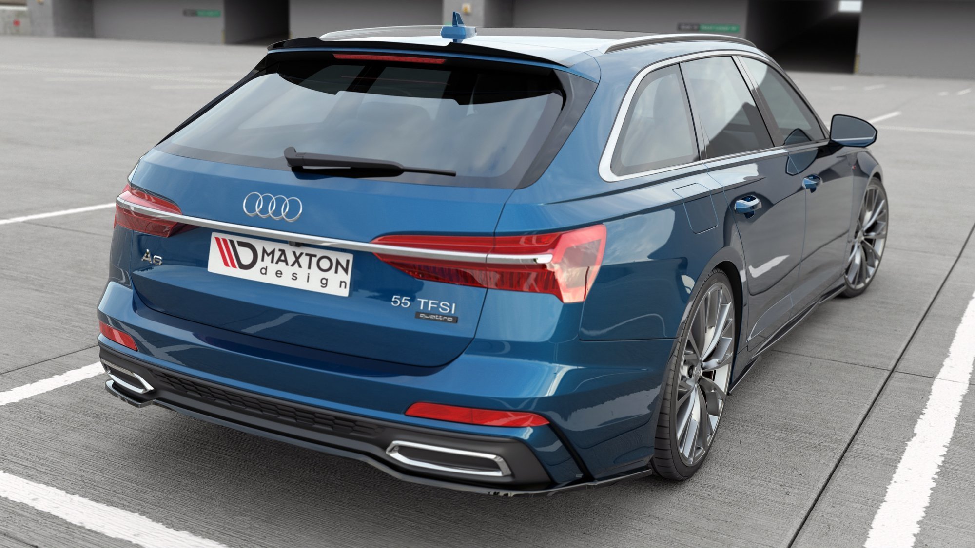 Maxton Design Задний сплиттер Audi A6 S-Line C8 — изображение 2