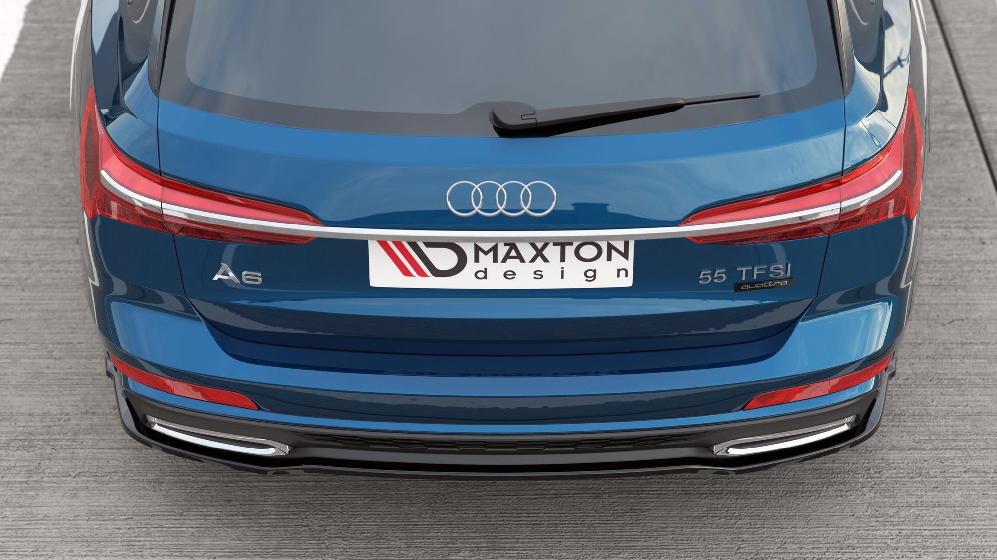 Maxton Design Задний сплиттер Audi A6 S-Line C8 — изображение 4