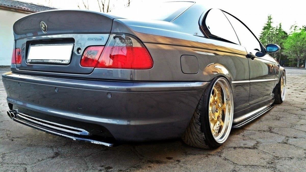 Maxton Design Задний сплиттер для BMW 3 E46 MPACK COUPE (без вертикальных перекладин)