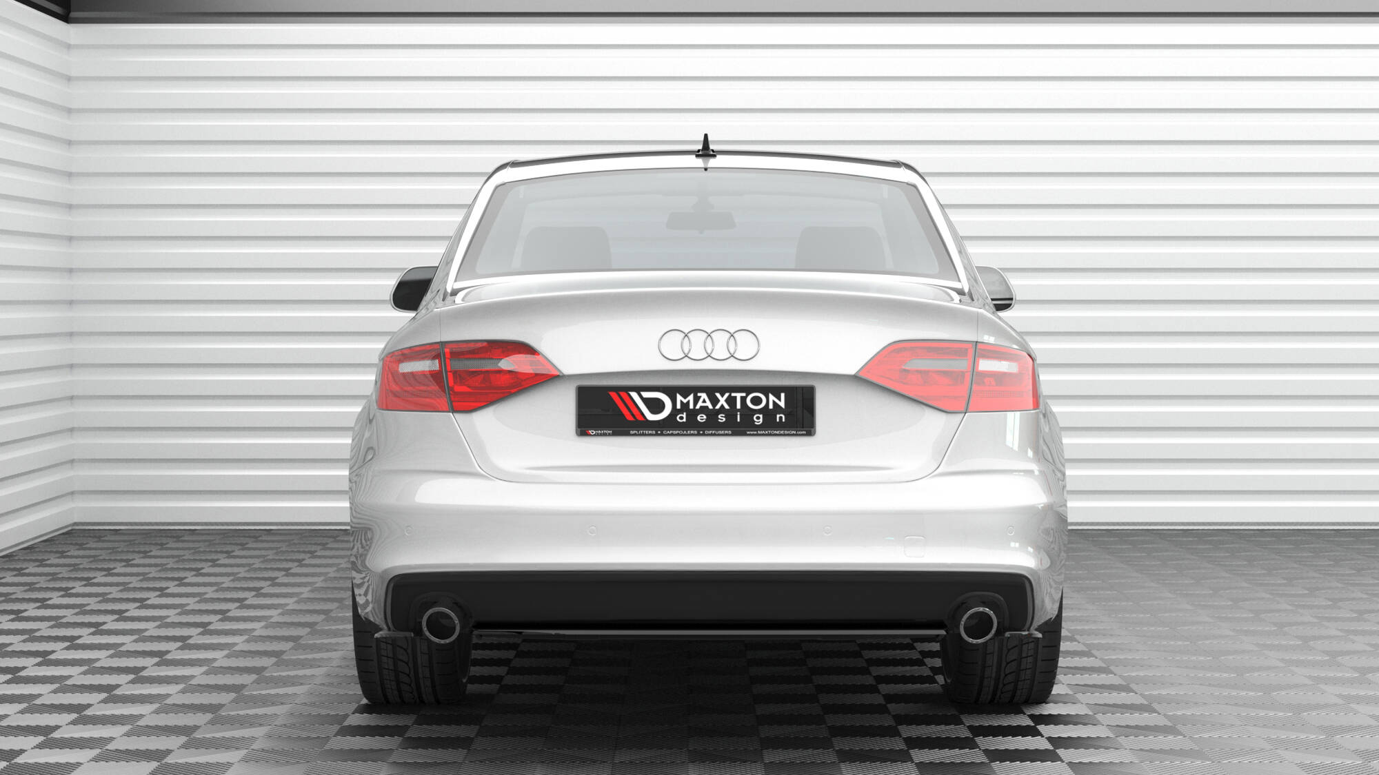 Maxton Design Задний сплиттер для Audi A4 S-Line B8 Facelift — изображение 4