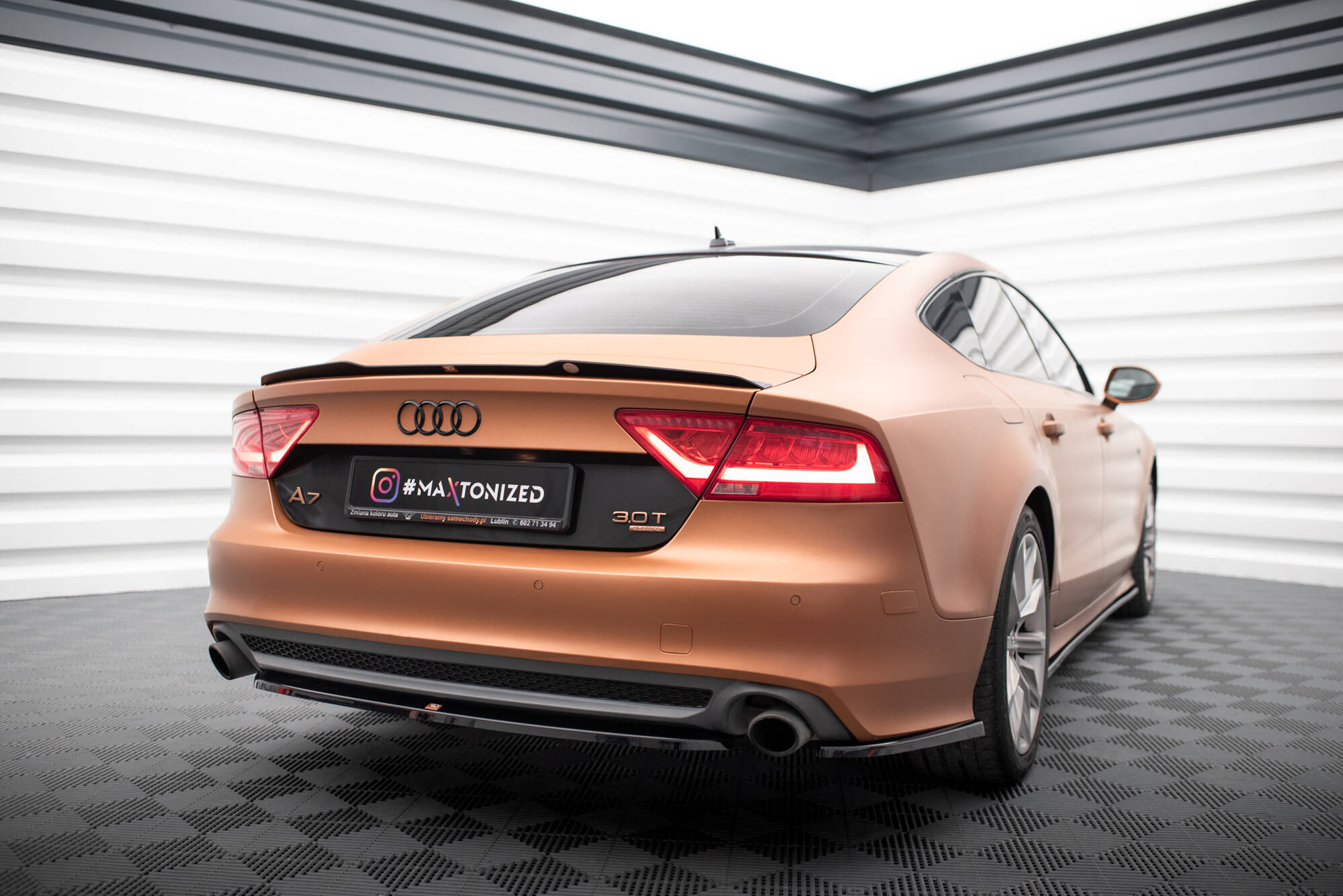 Maxton Design Задний сплиттер для Audi A7 S-Line C7 — изображение 3