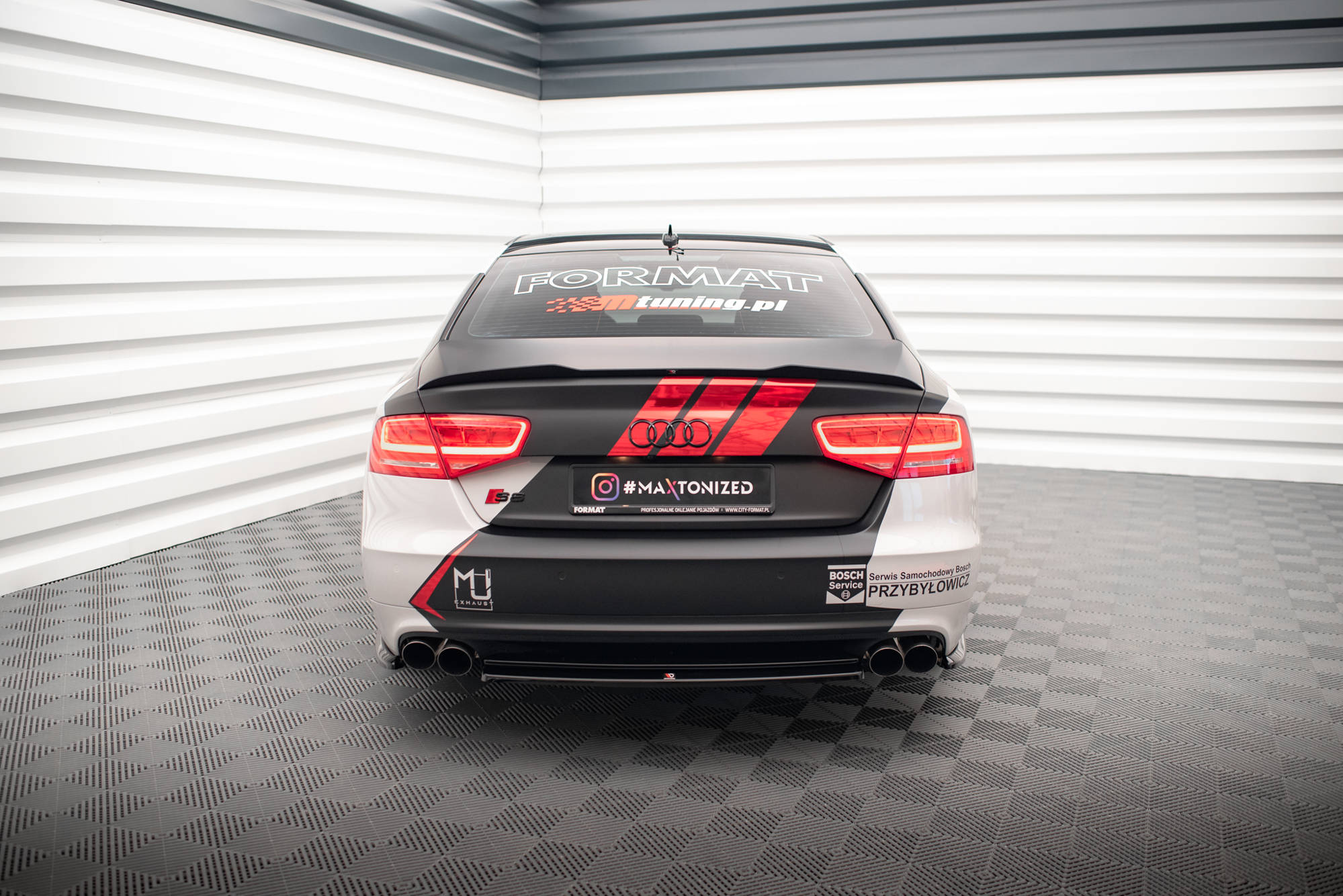 Maxton Design Задний сплиттер для Audi S8 D4