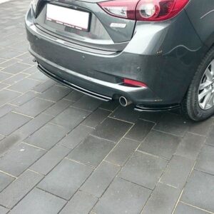 Maxton Design Задний сплиттер для Mazda 3 BM (Mk3) после рестайлинга (без вертикальных перекладин)