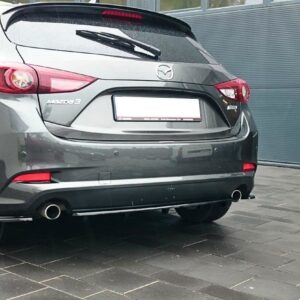 Maxton Design Задний сплиттер для Mazda 3 BN (Mk3) после рестайлинга (с вертикальными планками)