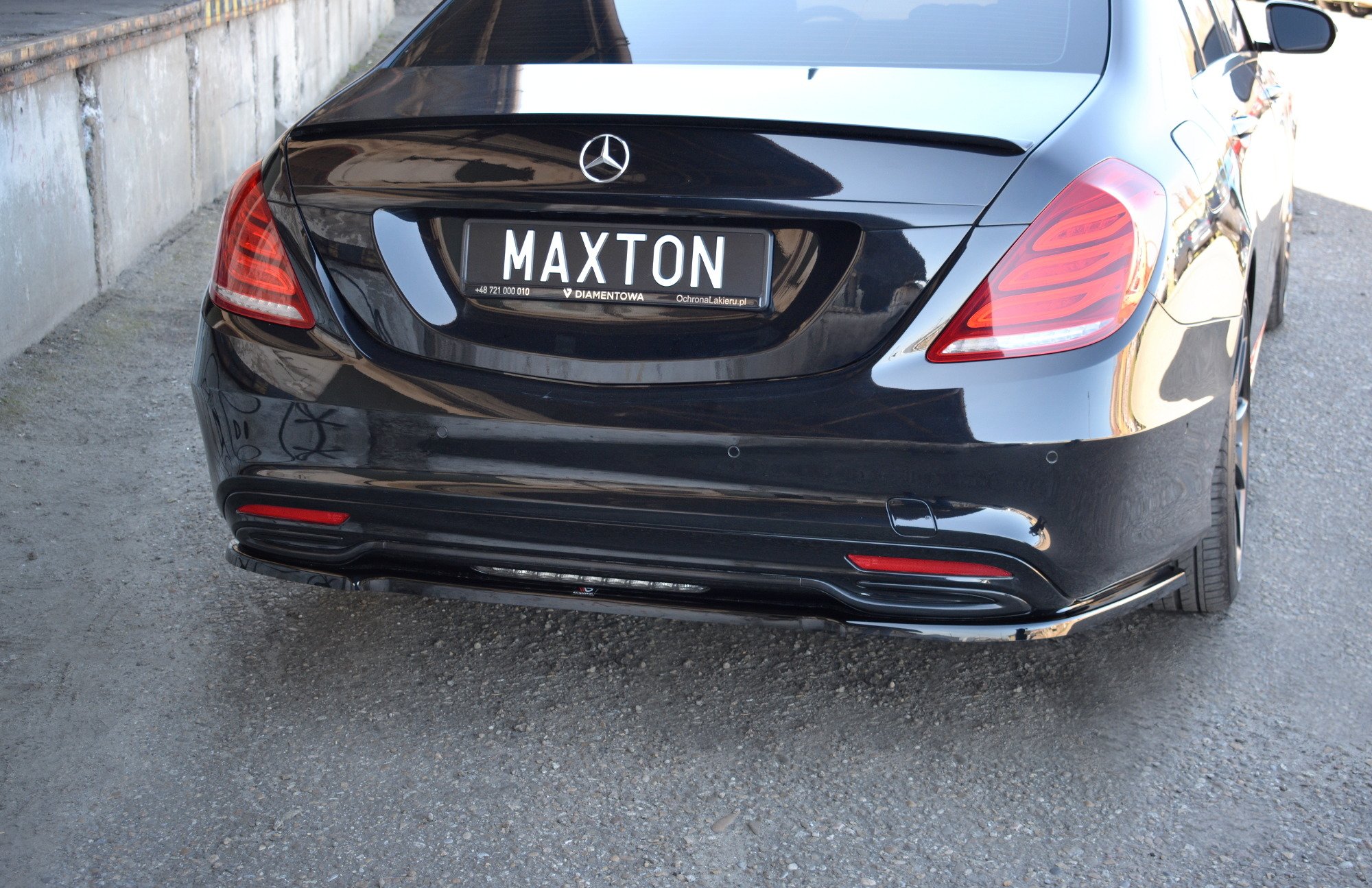 Maxton Design Задний сплиттер MERCEDES-BENZ S-CLASS AMG-LINE W222