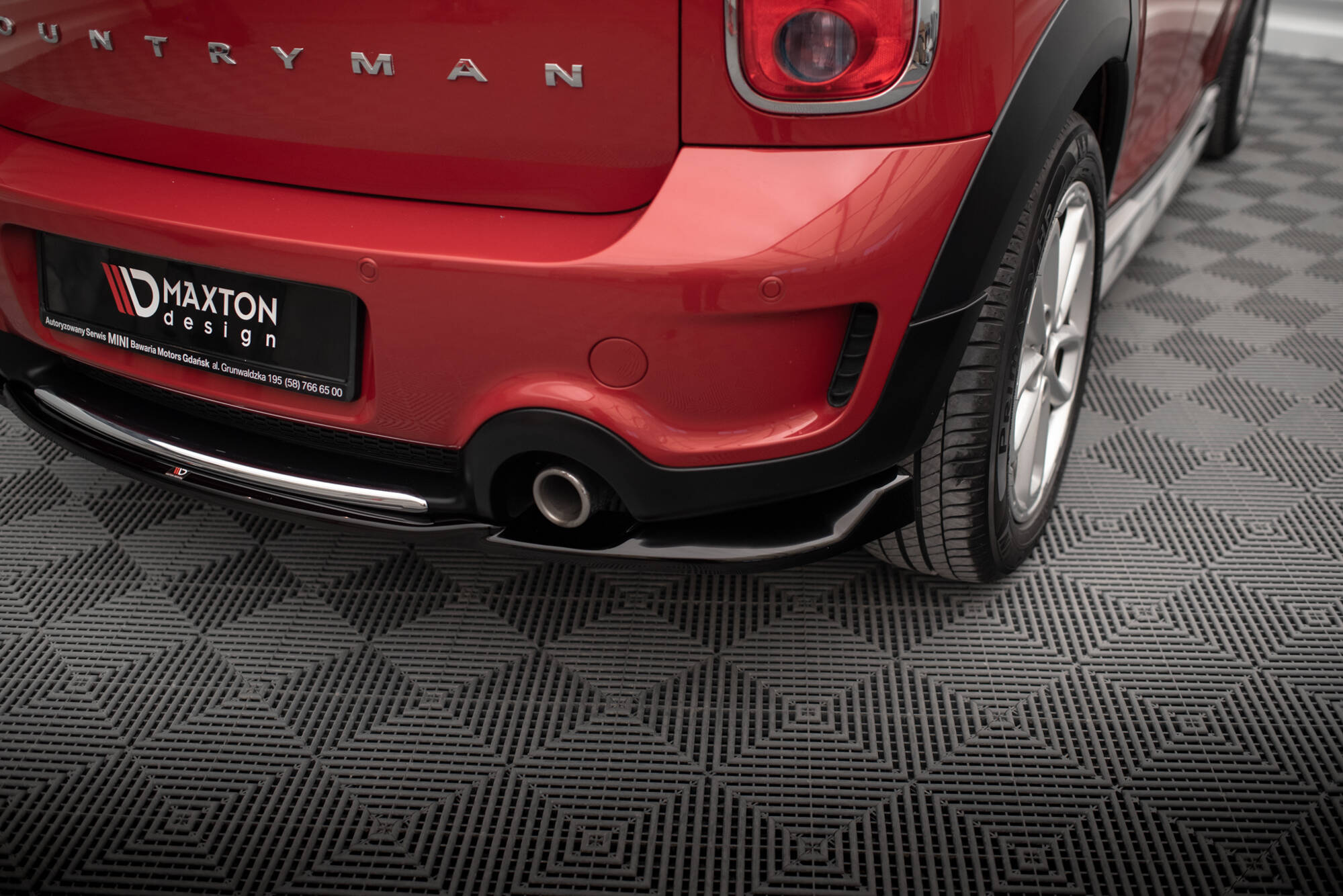 Maxton Design Задний сплиттер Mini Cooper Countryman R60 Facelift — изображение 3