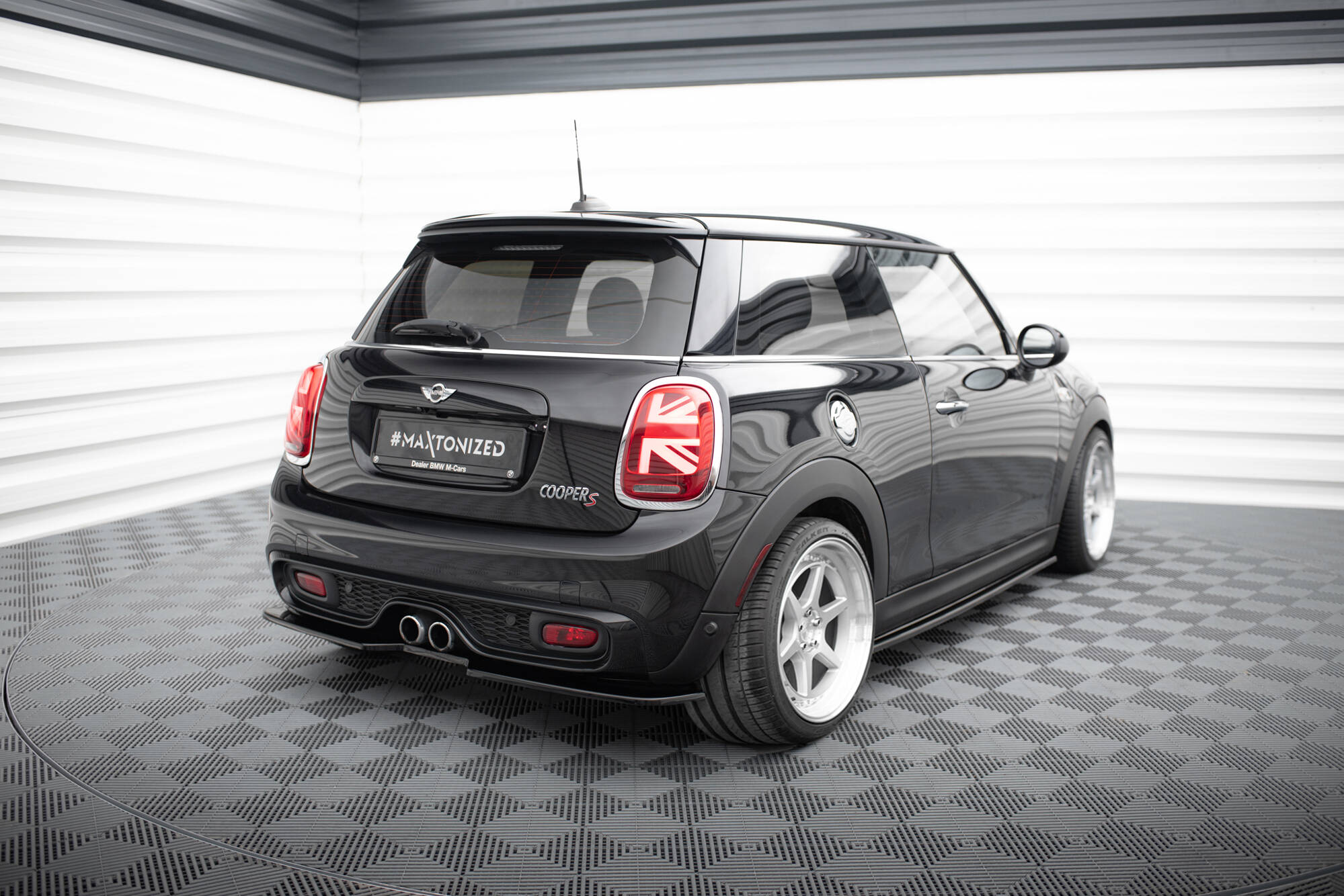 Maxton Design Задний сплиттер Mini Cooper S F56 / F56 после рестайлинга