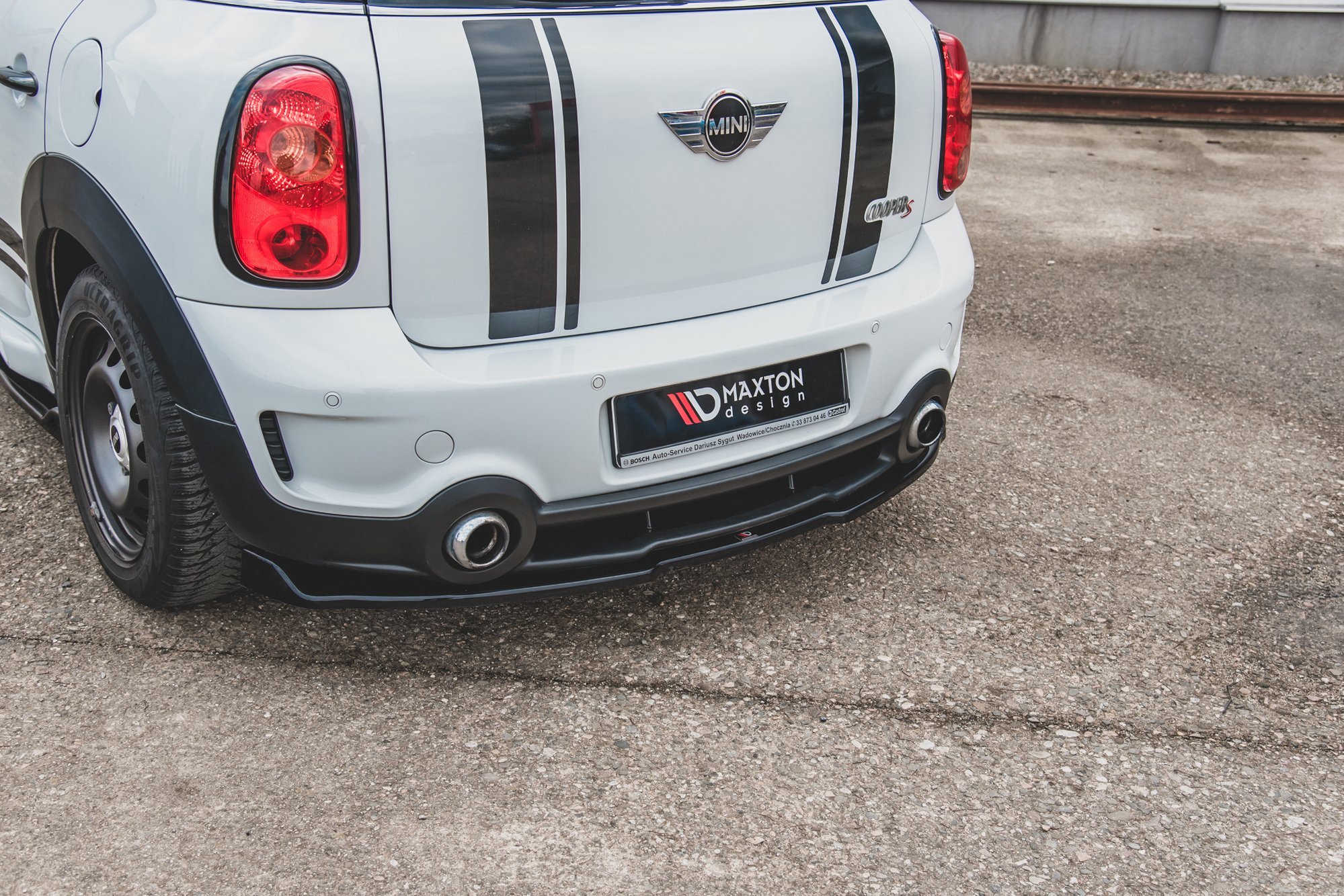 Maxton Design Задний сплиттер Mini Countryman Mk1 JCW