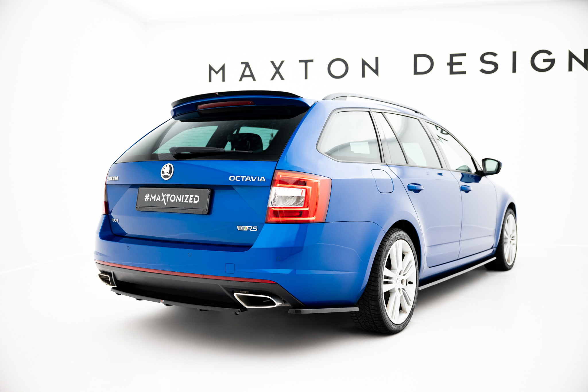Maxton Design Задний сплиттер для Skoda Octavia RS Mk3 / Mk3 FL хэтчбек / универсал
